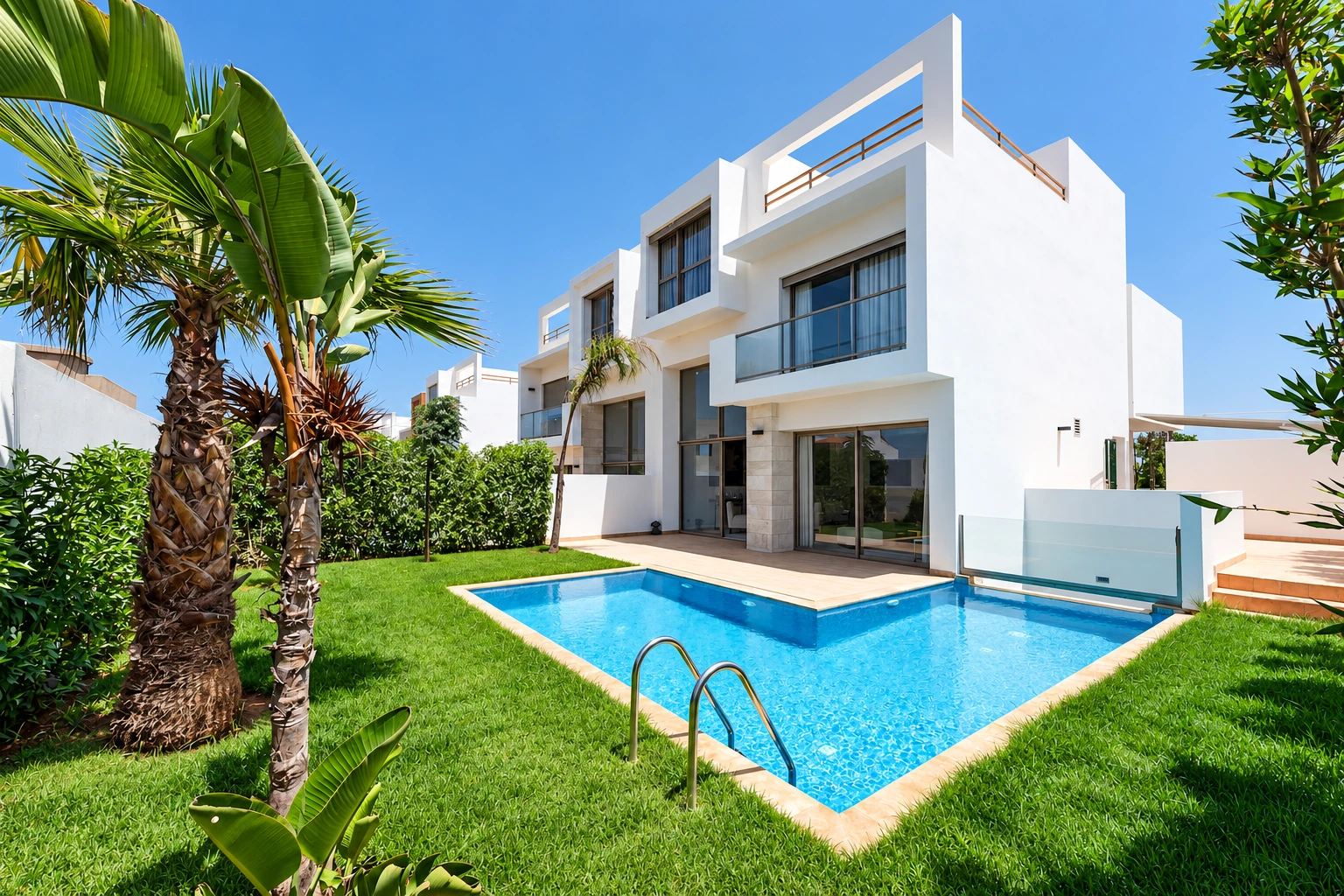 Landscaped residence